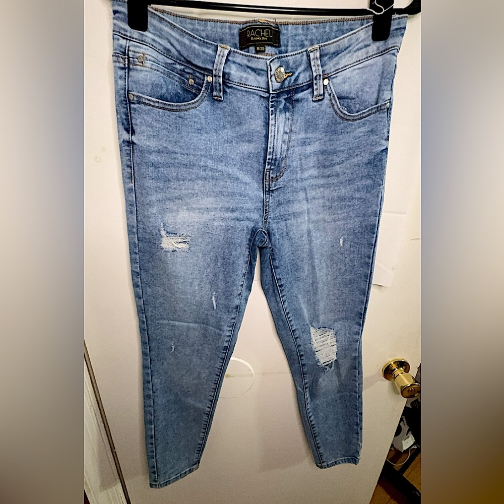 Rachel Joy Light Blue Ripped Skinny Jeans 👖